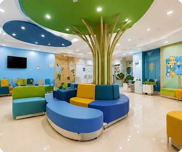Không gian chờ của Phòng Khám Nhi